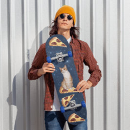 CAT PIZZA IM RAUMSKATEBOARD SKATEBOARD