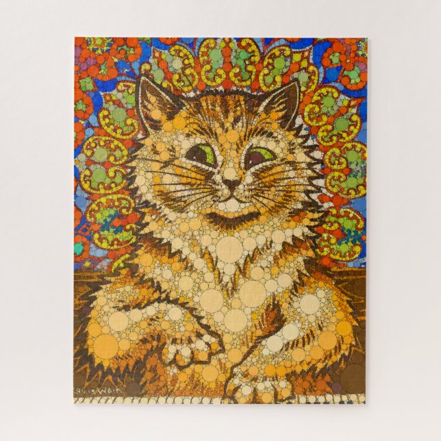 Cat Playing a Piano, Psychedelic - Nach Louis Wain Puzzle (Vertikal)