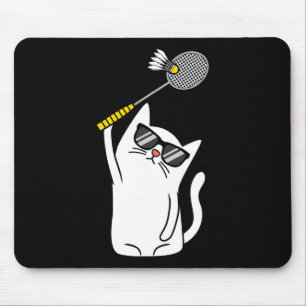 Cat Playing Badminton Shuttle Player Lover Coach G Mousepad