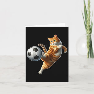 Cat Playing Fußball Kostüm Katze Eigentümer Sportv Karte