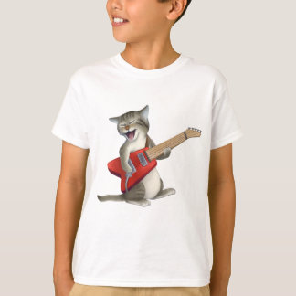 Cat Playing Gitarre T-Shirt