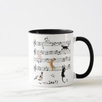 Cat Playing Note Music, Naughty Cat Gift, Niedlich