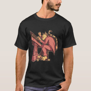 Cat Playing Piano Special Blues Jazz T-Shirt