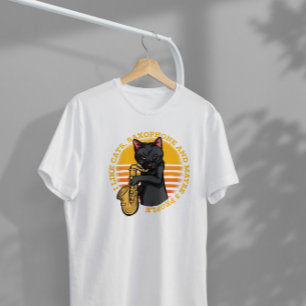 Cat Playing Saxophon T-Shirt