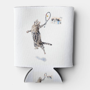 Cat Playing Tennis Dosenkühler