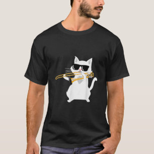 Cat Playing Trombone Classic T-Shirt
