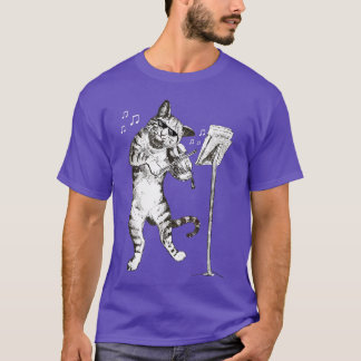 Cat Playing Violin Violinist Geschenk T-Shirt 
