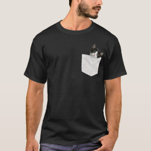Cat Pocket Peking Niedliche Katze in Pocket T-Shirt