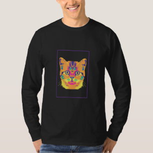 Cat Pop Art I Kitten Cat Friends Colorful Sweet m T-Shirt