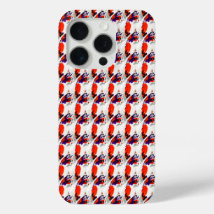 Cat Portrait - Bold Graphic Art Orange and Violet Case-Mate iPhone Hülle
