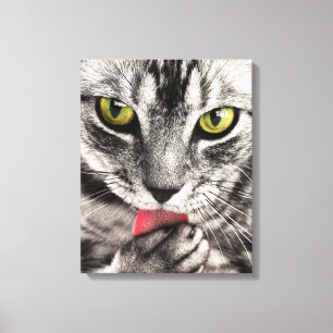 Cat Portrait Leinwanddruck