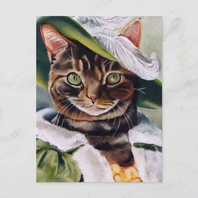 Cat Portrait Postkarte (Vorderseite)