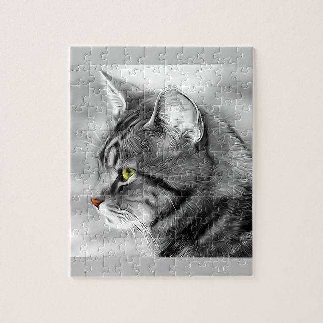 Cat Portrait Puzzle (Vertikal)