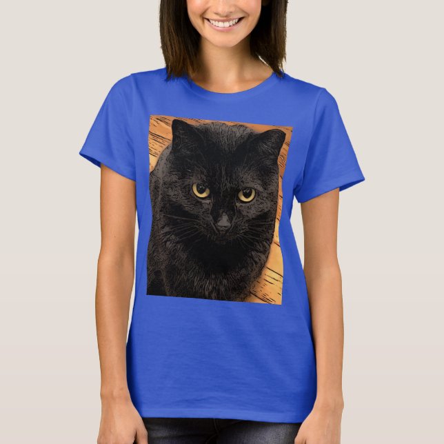 Cat Portrait T - Shirt (Vorderseite)
