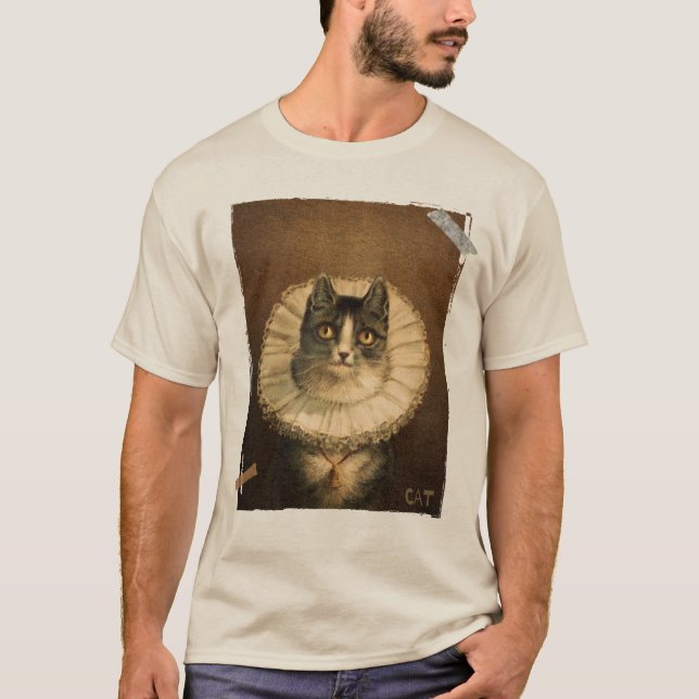 Cat Portrait T-Shirt (Vorderseite)