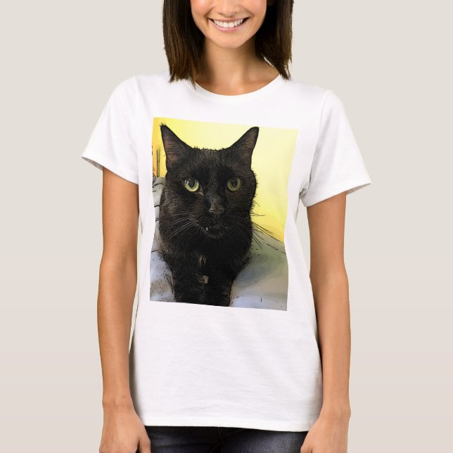 Cat Portrait T - Shirt (Vorderseite)