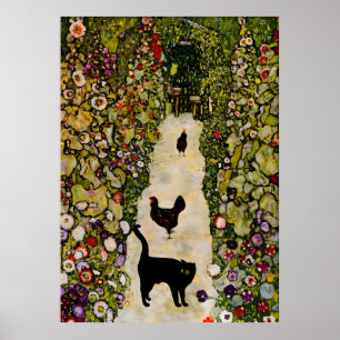 Cat Poster Fame Klimt