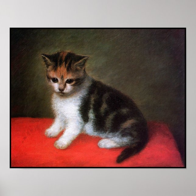 Cat Poster: Kitten Painting von George Stubbs Poster (Vorne)
