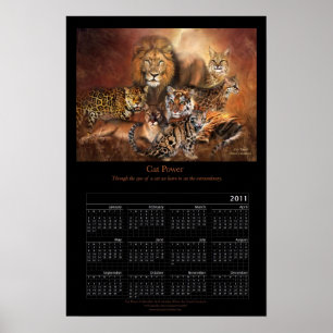 Cat Power 2011 Kunstkalender Poster