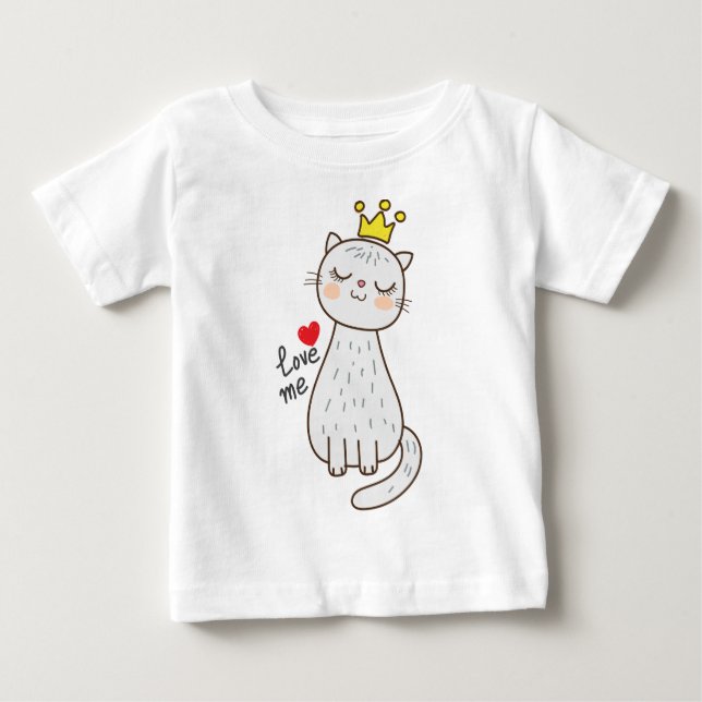 Cat Princess Baby T-shirt (Vorderseite)