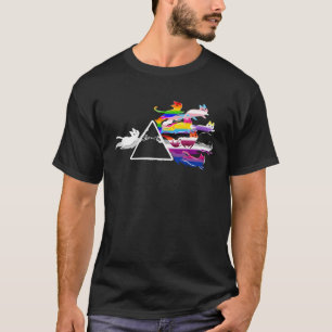 Cat Prisma Gay Pride Monat LGBT Regenbogenflagge T T-Shirt