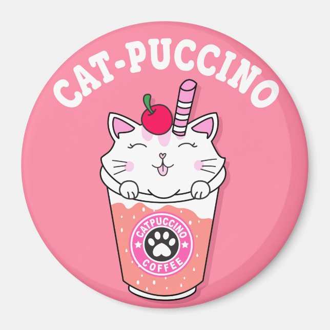 Cat Puccino Magnet (Vorne)