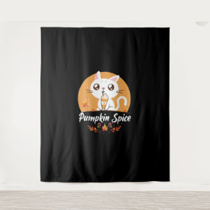 Cat Pumpkin Gewürz Shirt Niedlich Es ist Fall Y'al Wandteppich