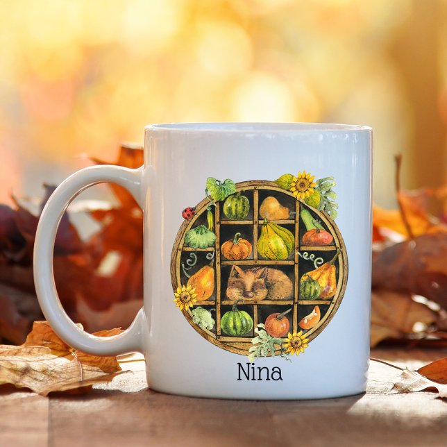 Cat & Pumpkin Kaffeetasse (Von Creator hochgeladen)