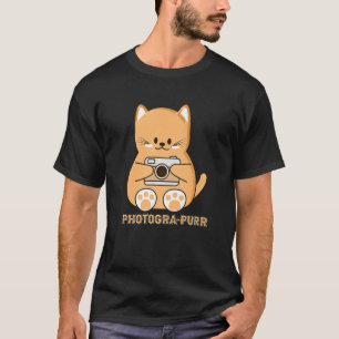 Cat Pun Fotograf T-Shirt