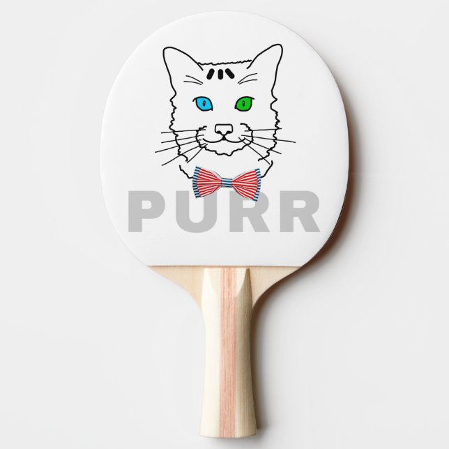 Cat Purr Tischtennis Schläger (Rückseite)