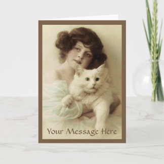 Cat PURRfect Beauty Grußkarte Karte