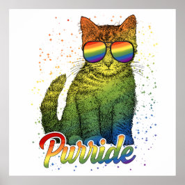 Cat Purride LGBT Poster