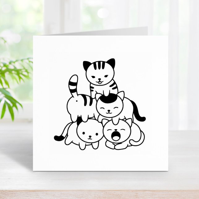 Cat Pyramid Gummistempel (Von Creator hochgeladen)