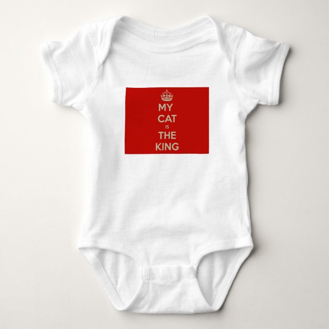 Cat Qoute Baby Strampler (Vorderseite)