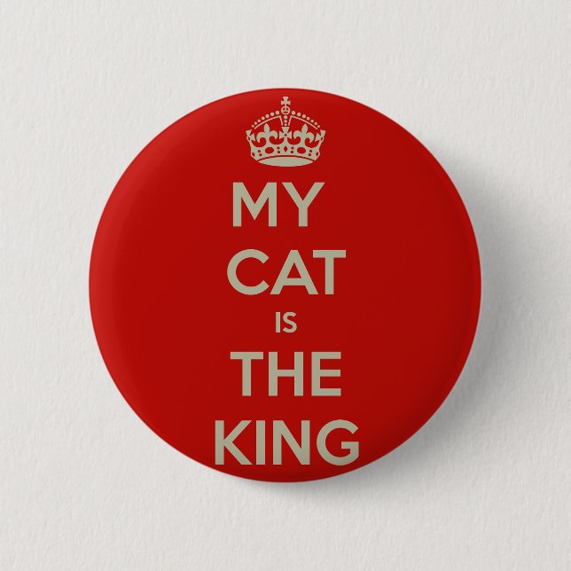 Cat Qoute Button (Vorderseite)