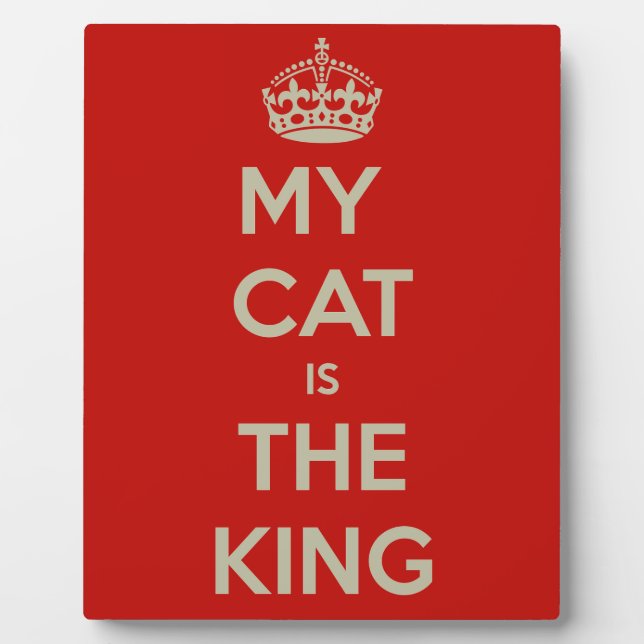 Cat Qoute Fotoplatte (Vorderseite)