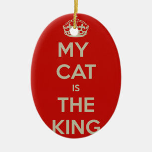 Cat Qoute Keramik Ornament
