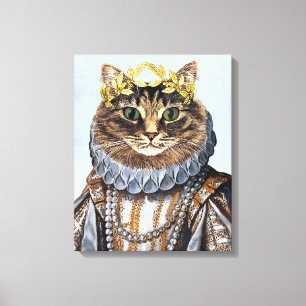 Cat Queen Leinwanddruck