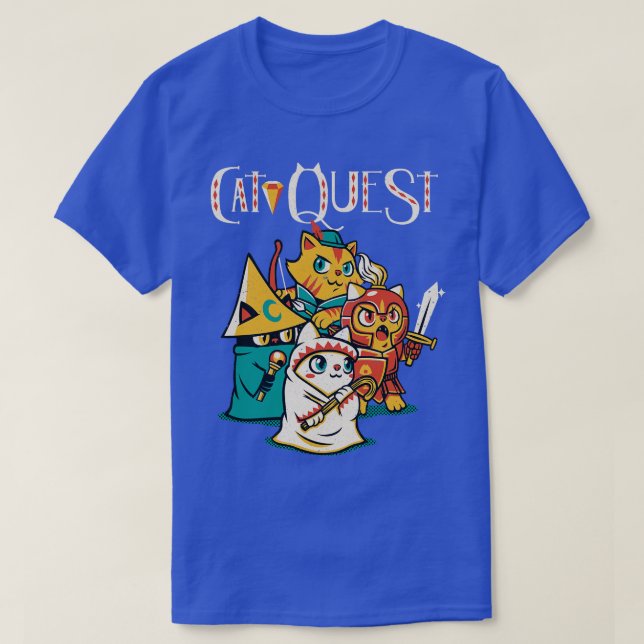 Cat Quest Rpg Cats Videospiel T-Shirt (Design vorne)