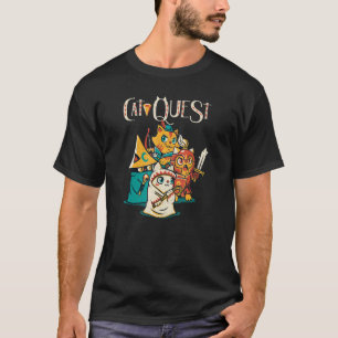 Cat Quest RPG Held Katzen Videospiel RPG Gamer Kat T-Shirt