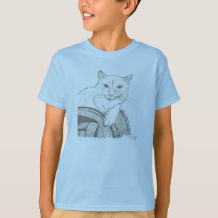 Cat Ragdoll Portrait Kids Basic T - Shirt