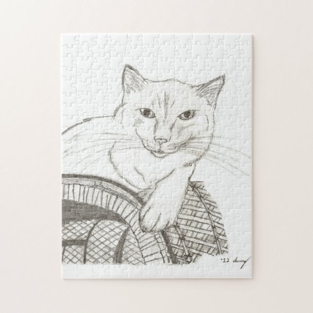 Cat Ragdoll Portrait Puzzle (Vertikal)