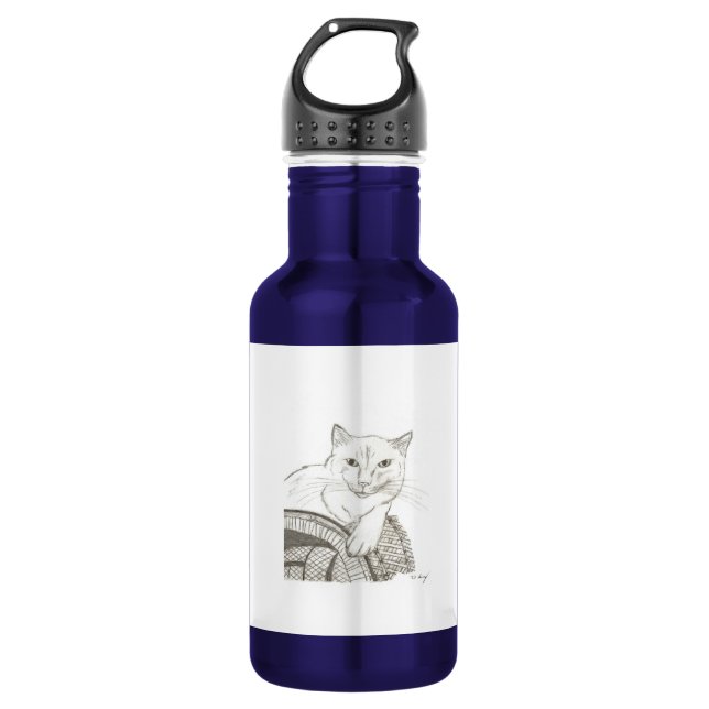 Cat Ragdoll Portrait Trinkflasche (Vorderseite)