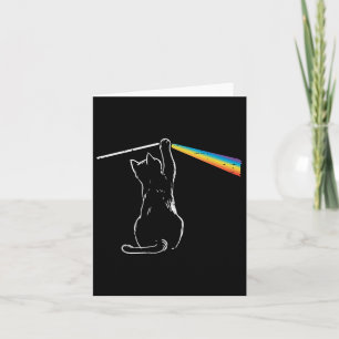 Cat Rainbow Light Cool Prism Science Spektrale Men Karte