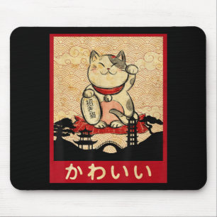 Cat Ramen Bowl Anime Japanisch Noodles Kawaii Neko Mousepad