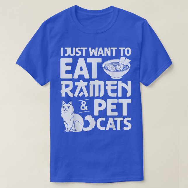 Cat Ramen Bowl Chicken Noodle Suppe Japanisch 172 T-Shirt (Design vorne)