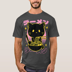 Cat Ramen Cat Japanisch Kawaii Niedlich Anime Cat T-Shirt