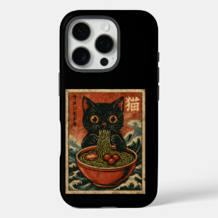 Cat Ramen Japanisch Funny Graphic Kawaii Cat Anime iPhone 16 Pro Hülle