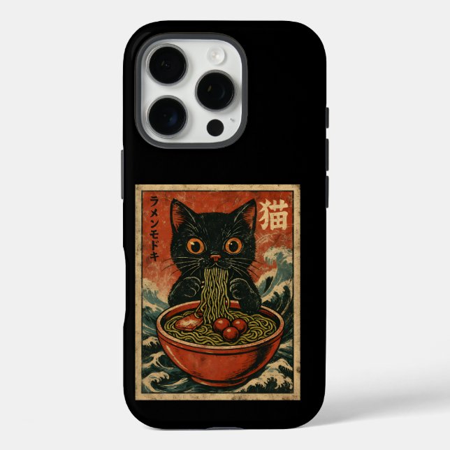 Cat Ramen Japanisch Funny Graphic Kawaii Cat Anime Case-Mate iPhone Hülle (Rückseite)