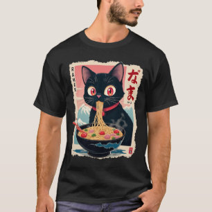 Cat Ramen Japanisch Funny Graphics Kawaii Cat A T-Shirt
